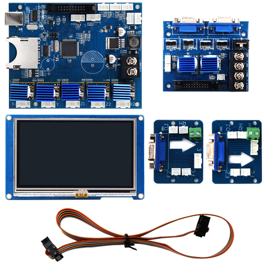 Tenlog IDEX 3D Printer Motherboard with Board of E1 E2 and LCD Touch Screen